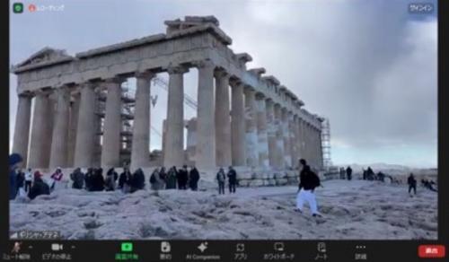 二か国の世界遺産から生中継 二か国の世界遺産から生中継