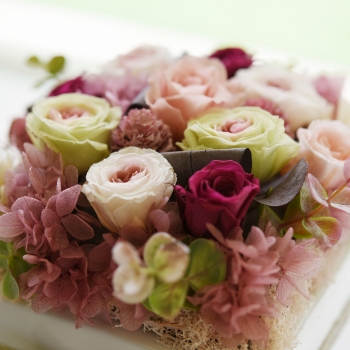 プリザーブドフラワーオンライン体験レッスン