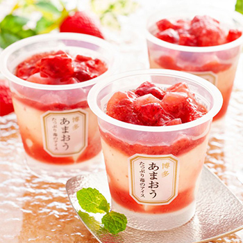 博多あまおう たっぷり苺のアイス