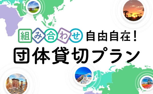 団体貸切専用 組み合わせ自由自在 世界2 3都市周遊ツアー His オンラインツアー