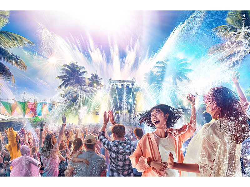 沖縄のビートから始まる大熱狂フェス！沖縄の青空に打ち上げられる大量の水を浴びて、びしょ濡れで踊る一体感は、沖縄の旅の思い出に。
<br/><span class="small red">MAP9</span>