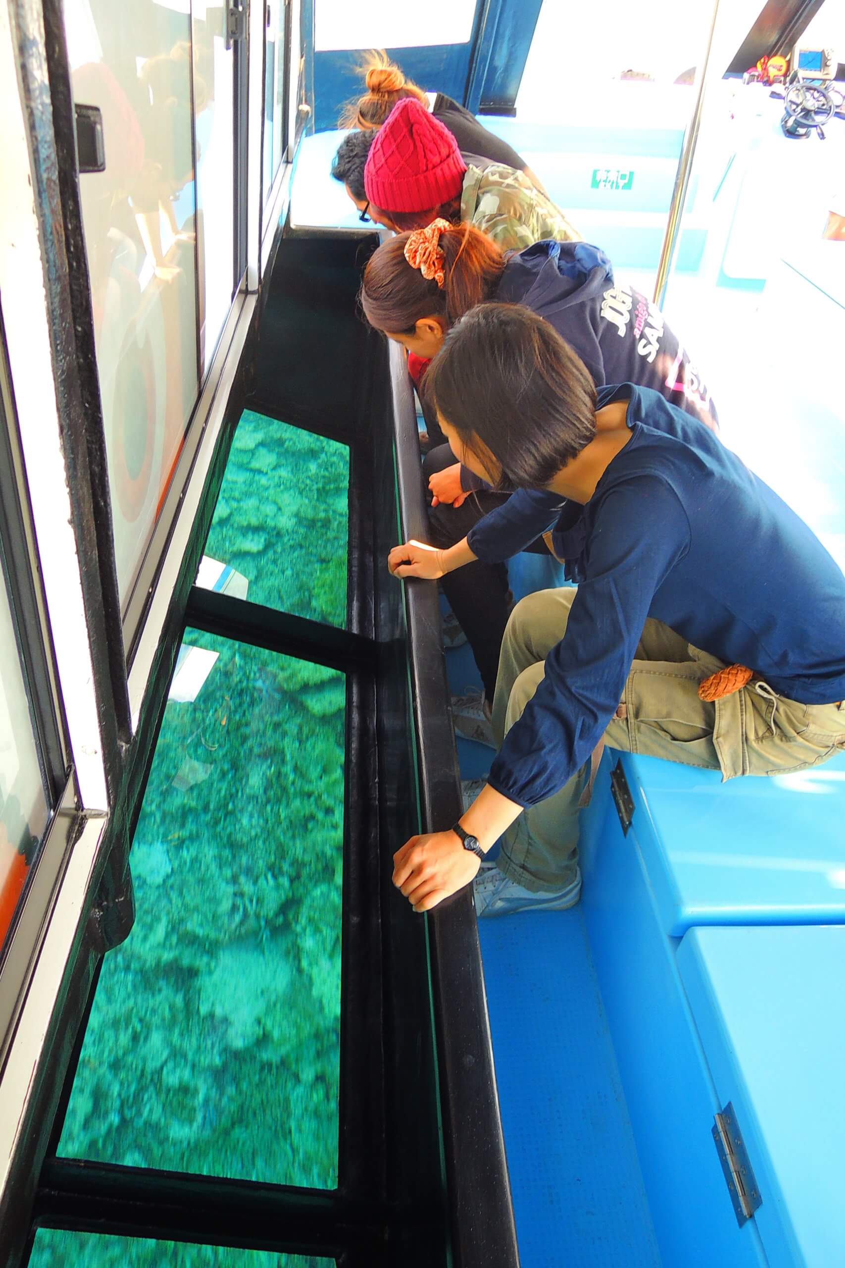 石垣島発 竹富島グラスボート バス 水牛車観光コース H I S Lealeaokinawa