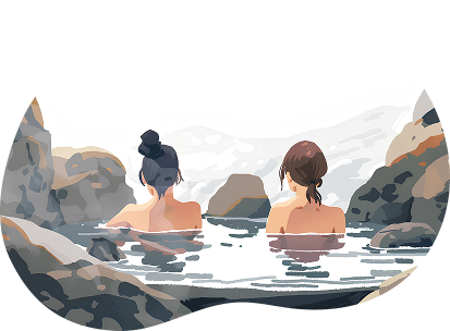 イラスト 温泉