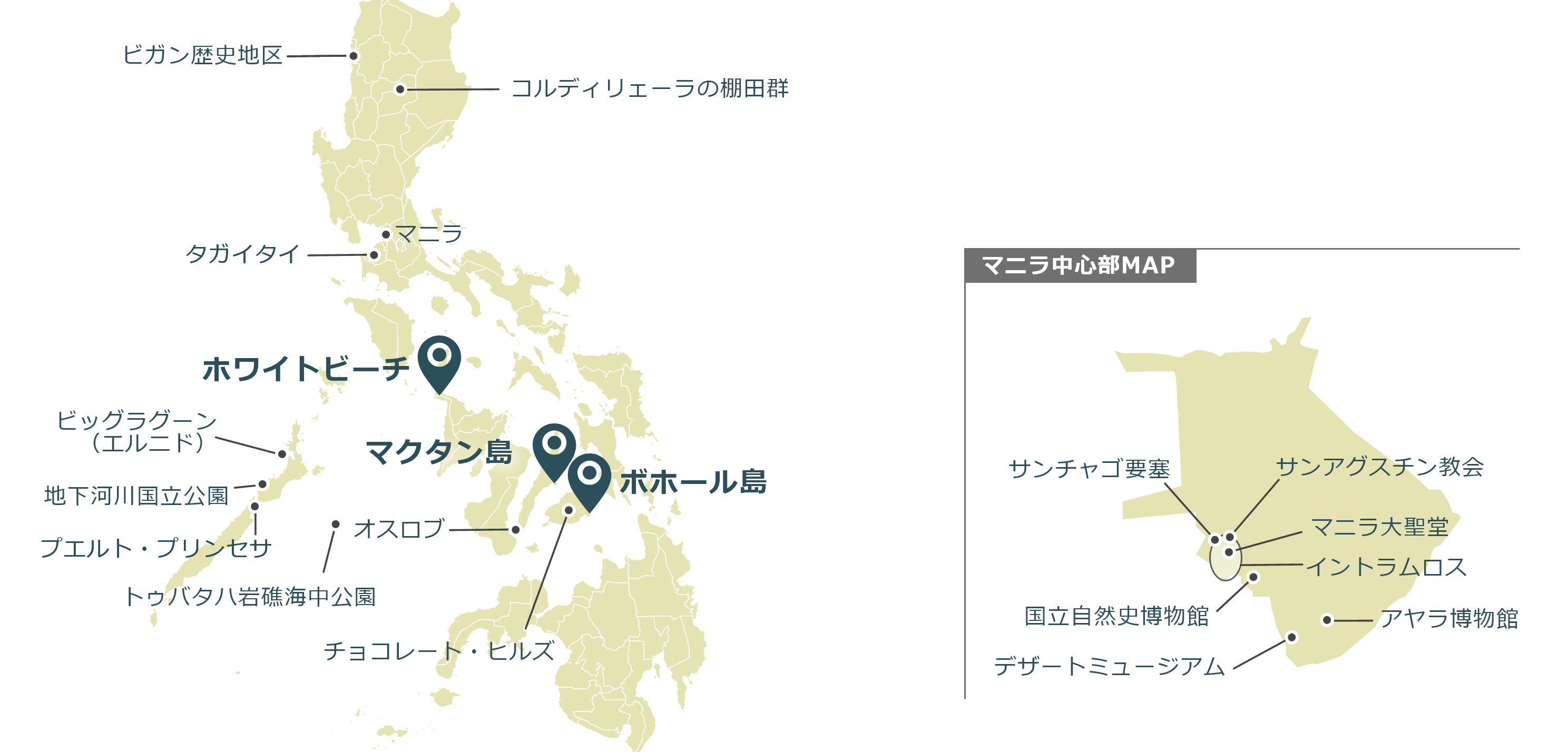 フィリピンのマップ