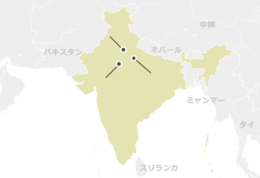 インドのマップ