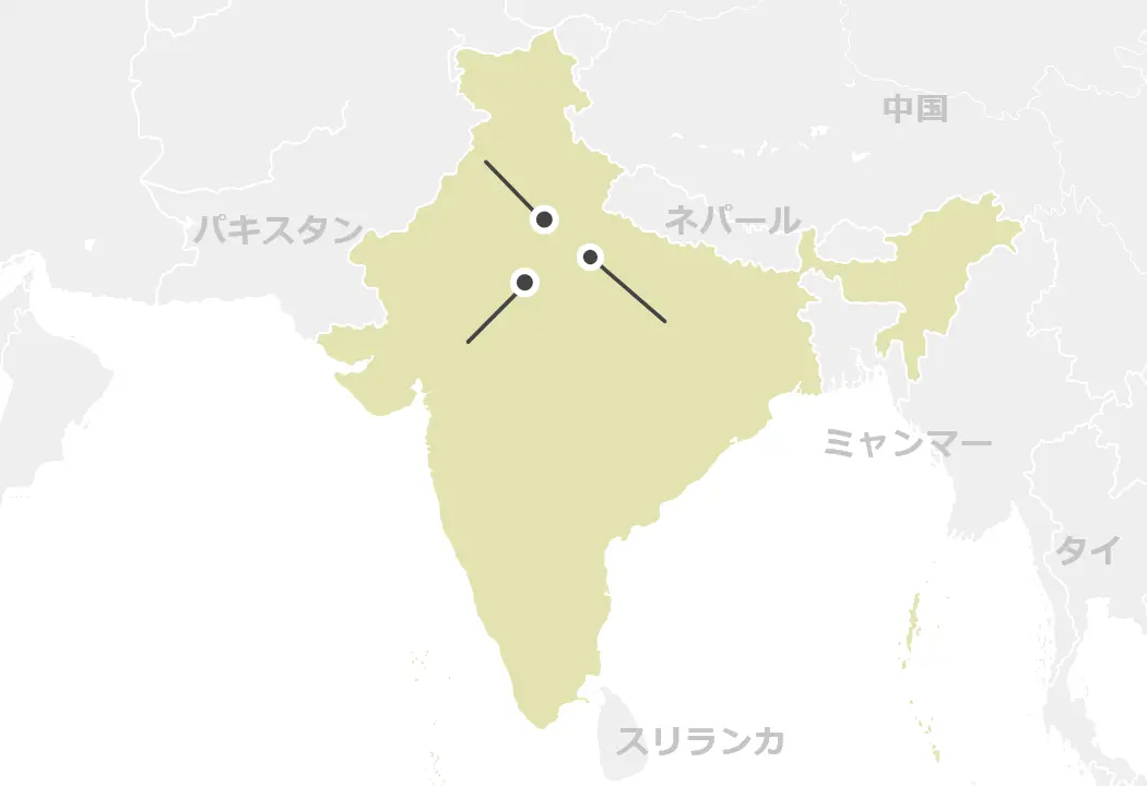 インドのマップ