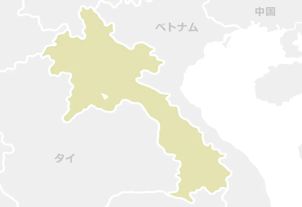 ラオスのマップ