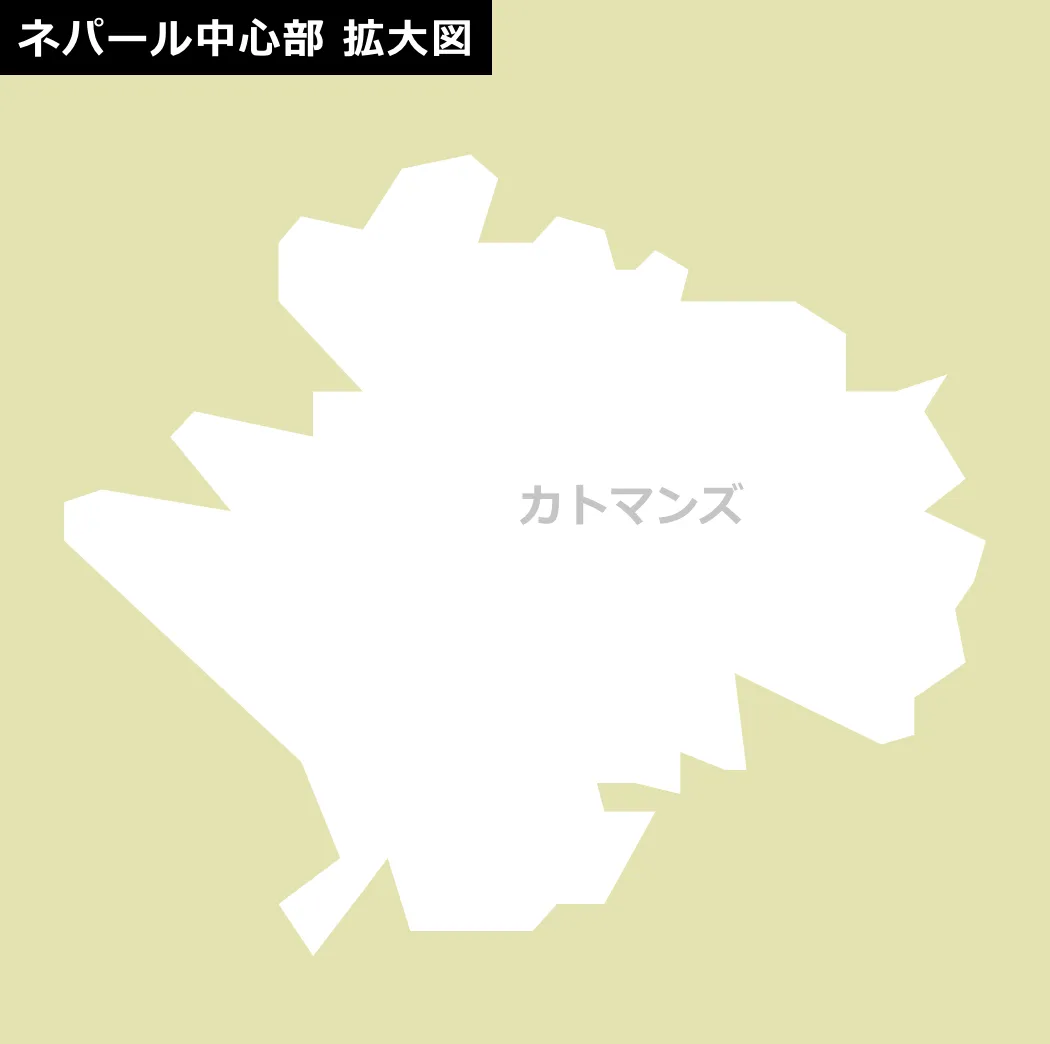 ネパールのマップ