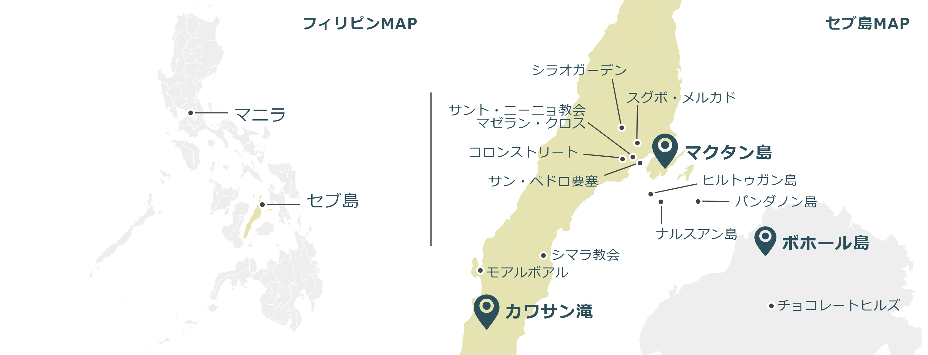 セブ島のマップ