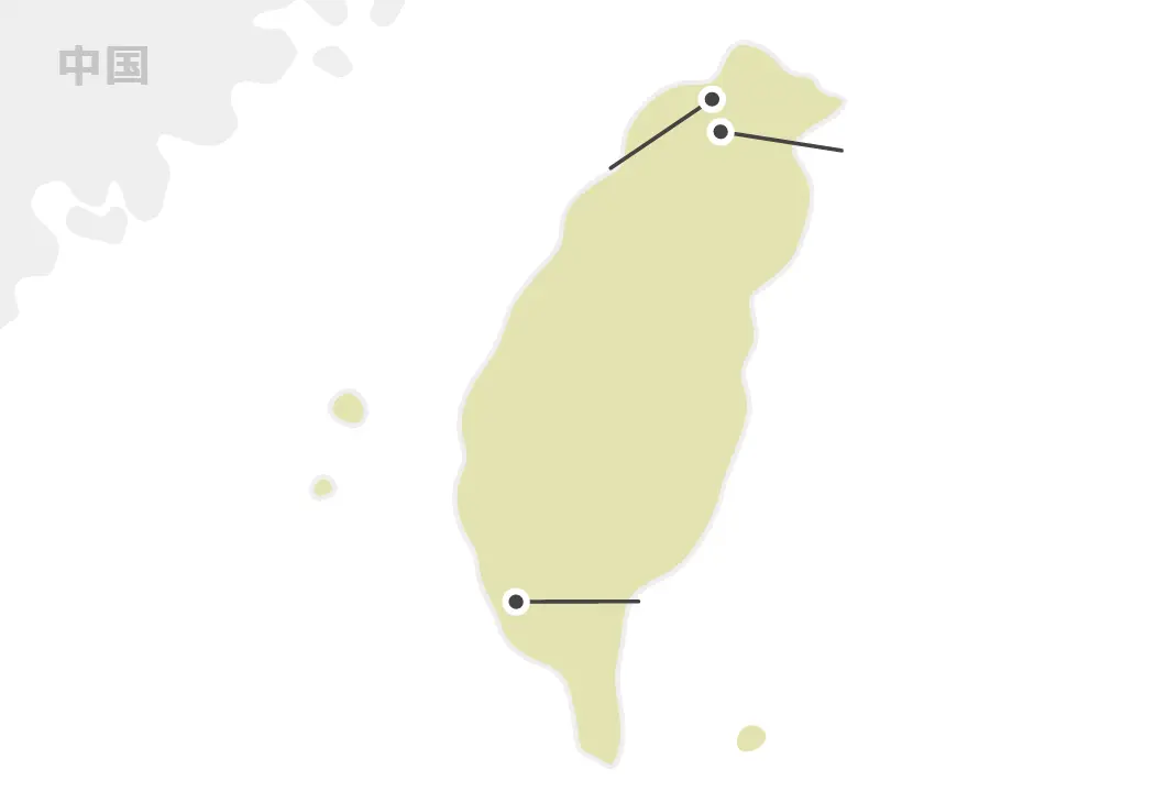 台湾のマップ