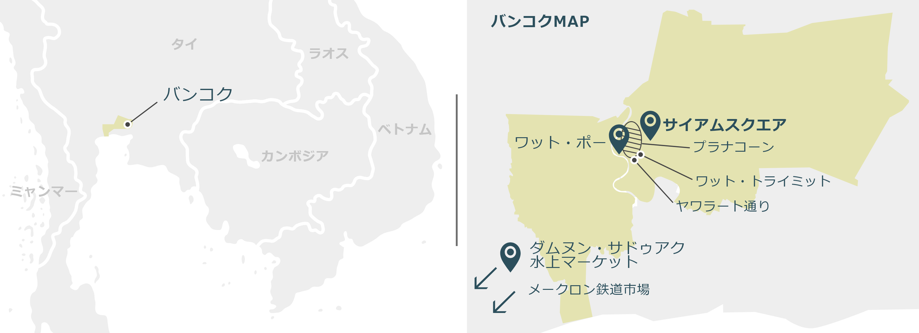 バンコクのマップ