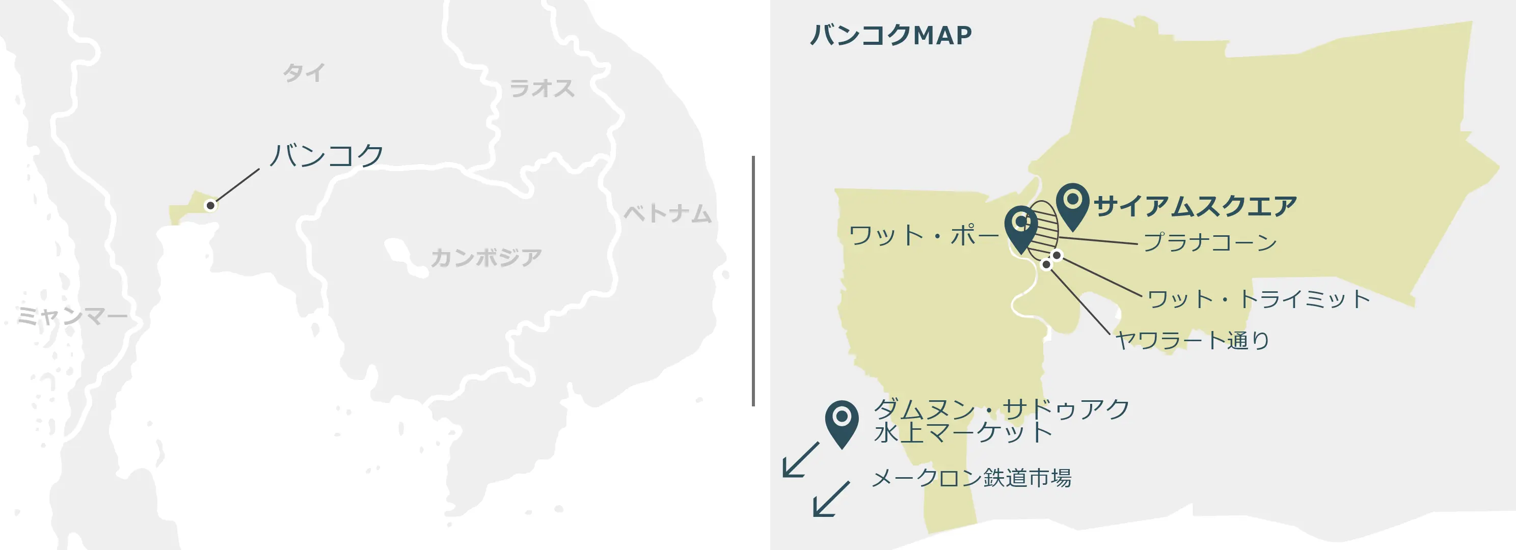 バンコクのマップ