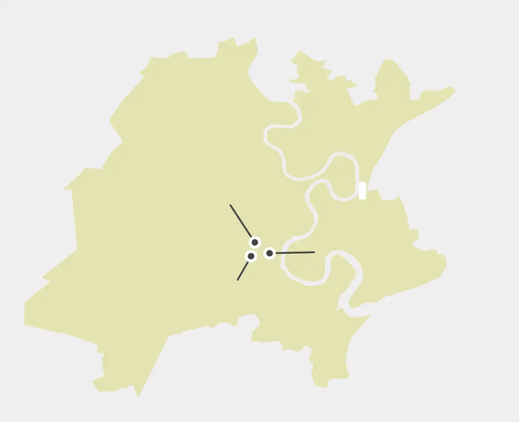 ホーチミンのマップ