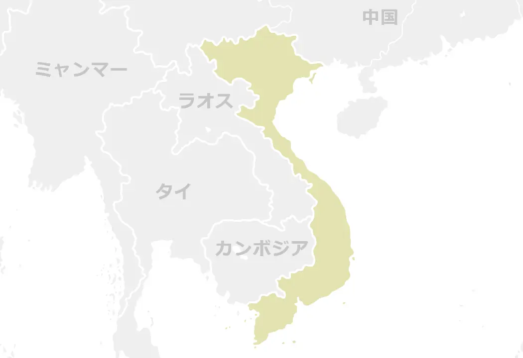 ベトナムのマップ