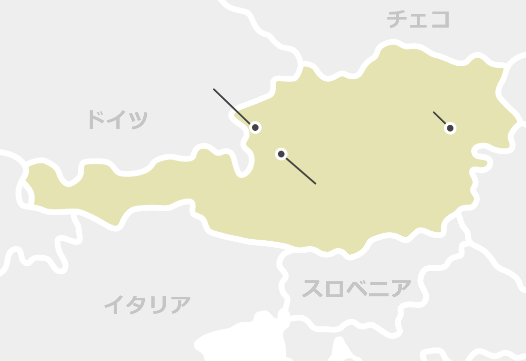 オーストリアのマップ