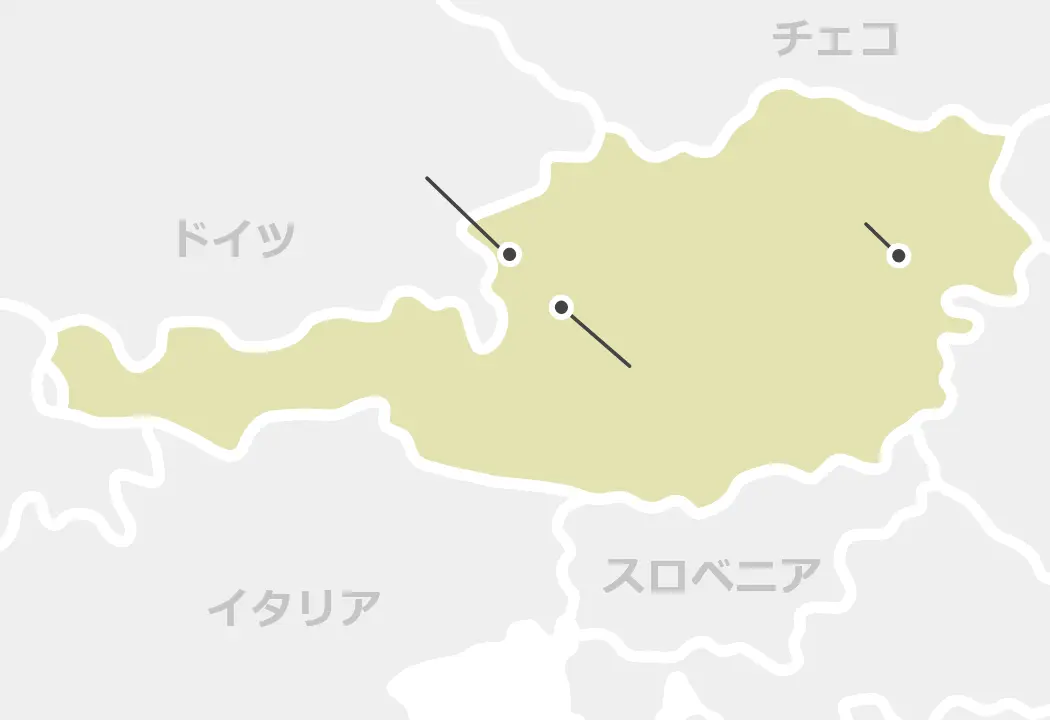 オーストリアのマップ