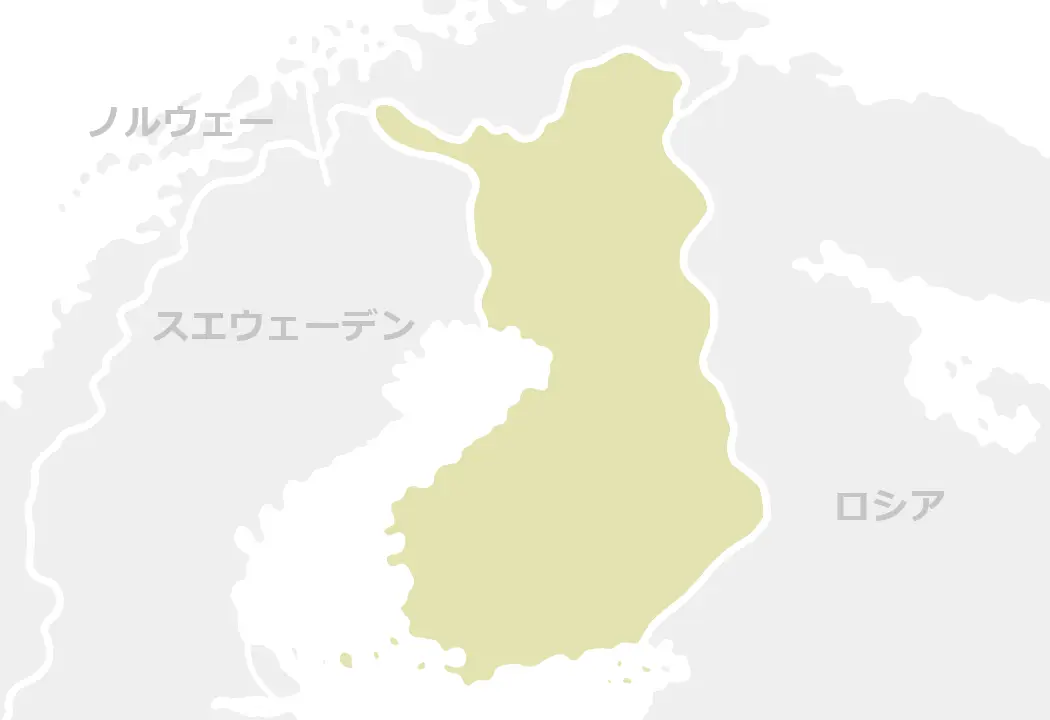 フィンランドのマップ