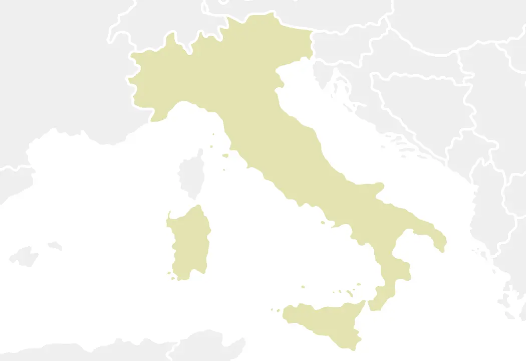 イタリアのマップ