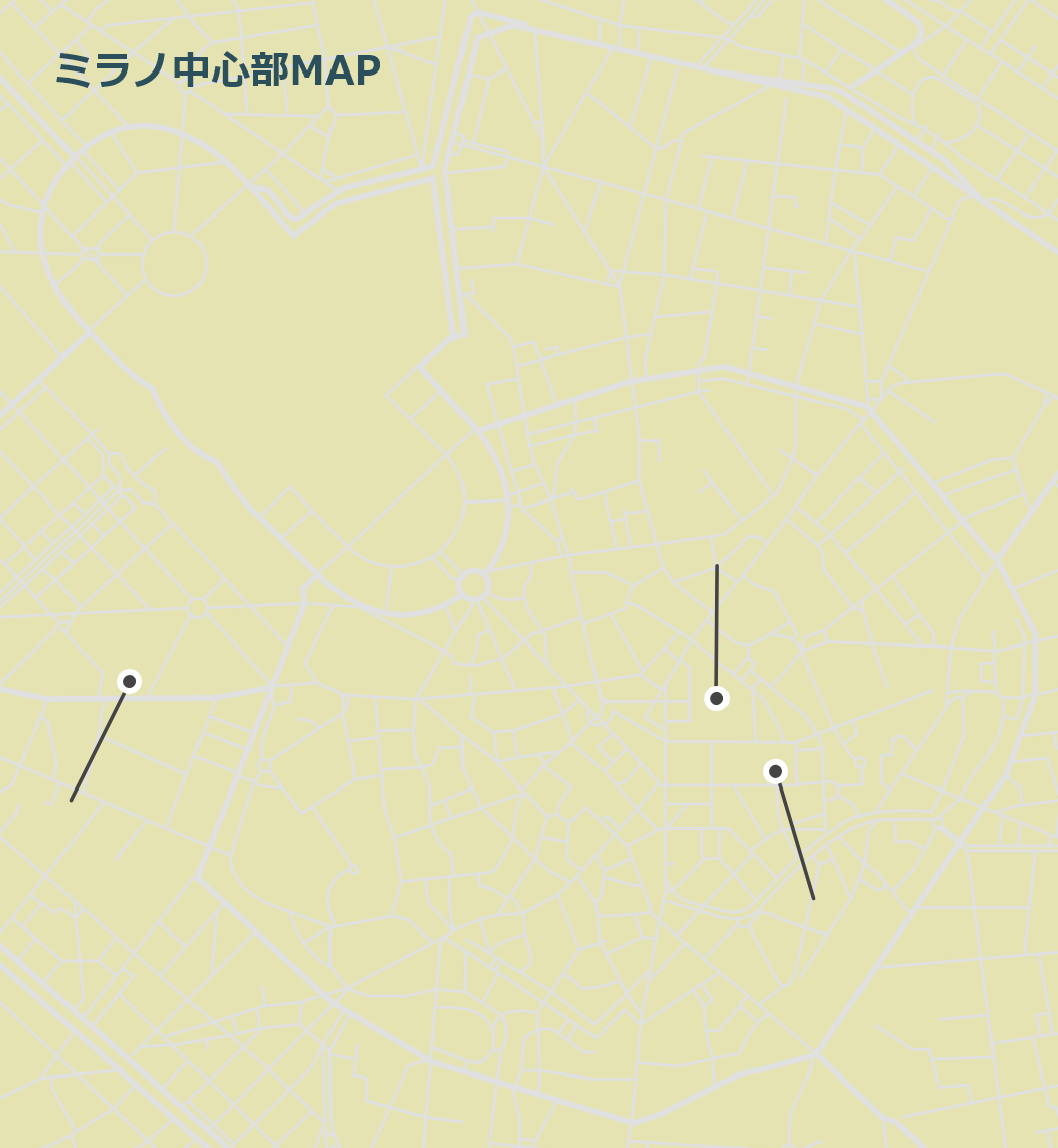 ミラノのマップ