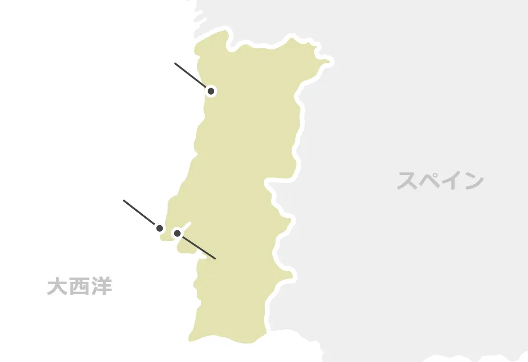 ポルトガルのマップ