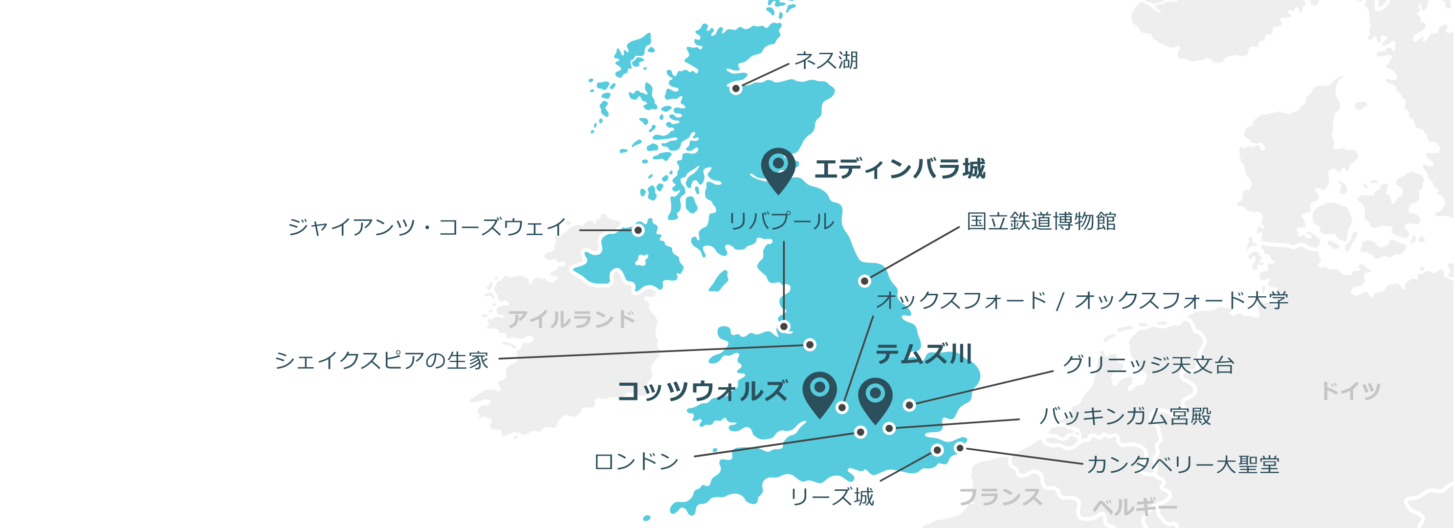 イギリスのマップ