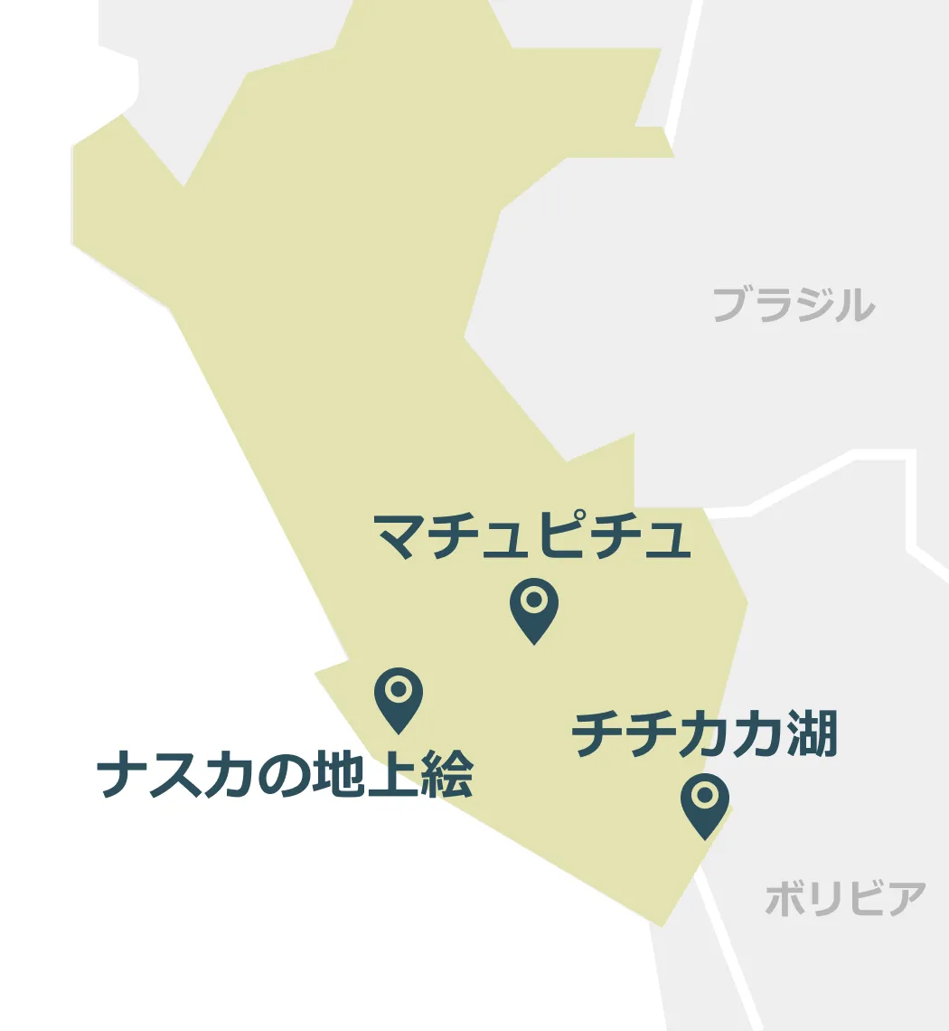 ペルーのマップ