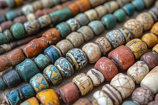 ファイアンスビーズ