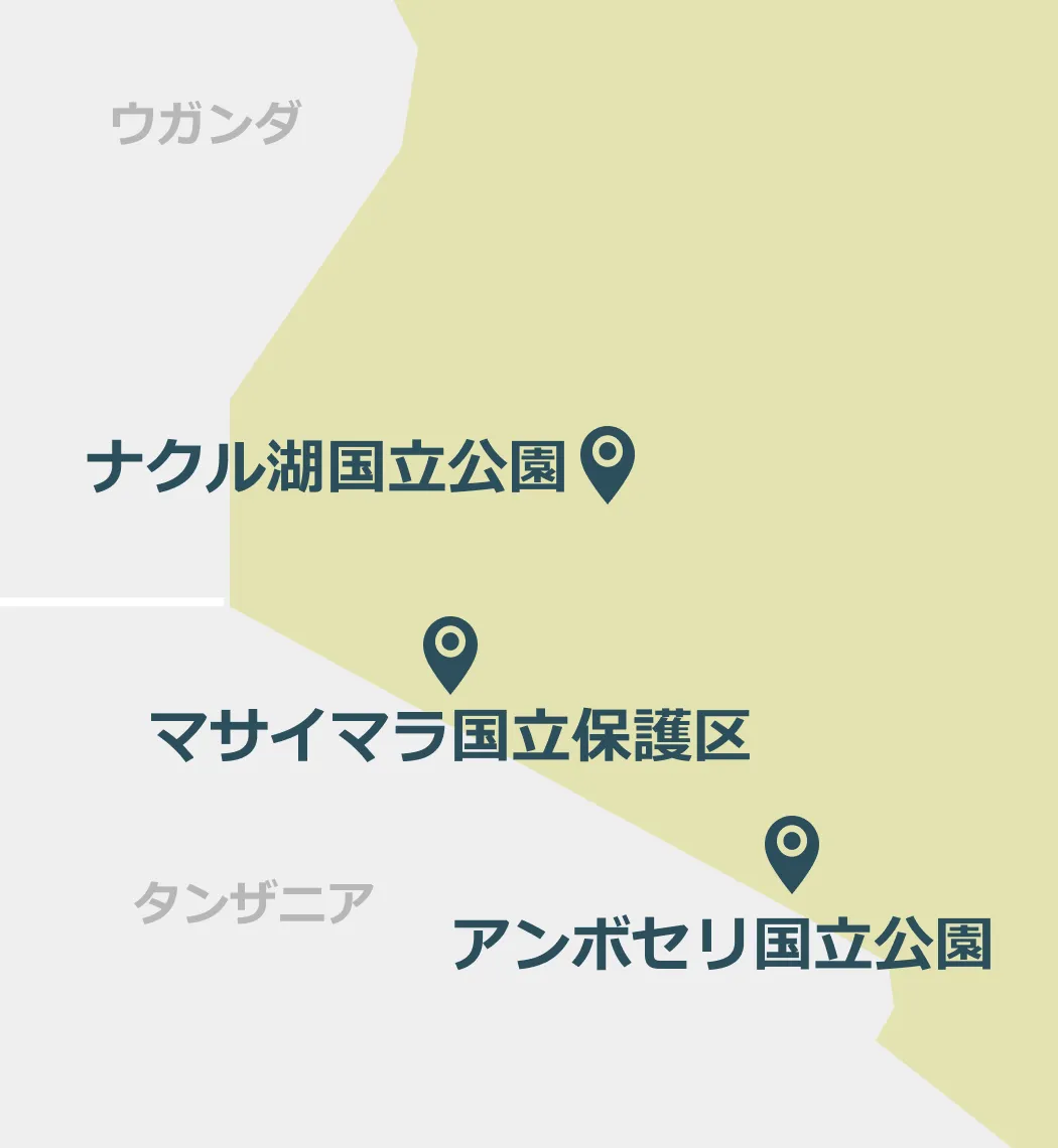 ケニアのマップ