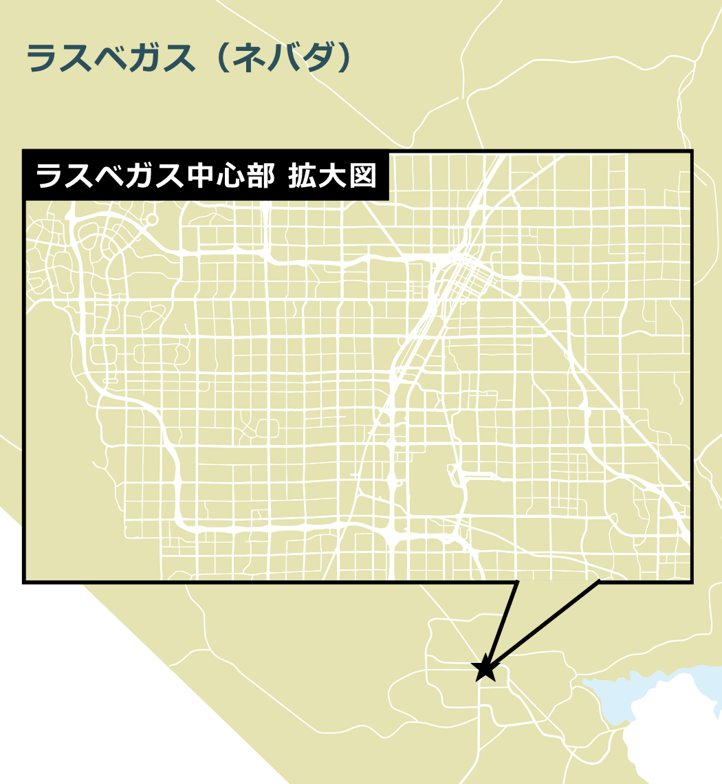 ラスベガスのマップ