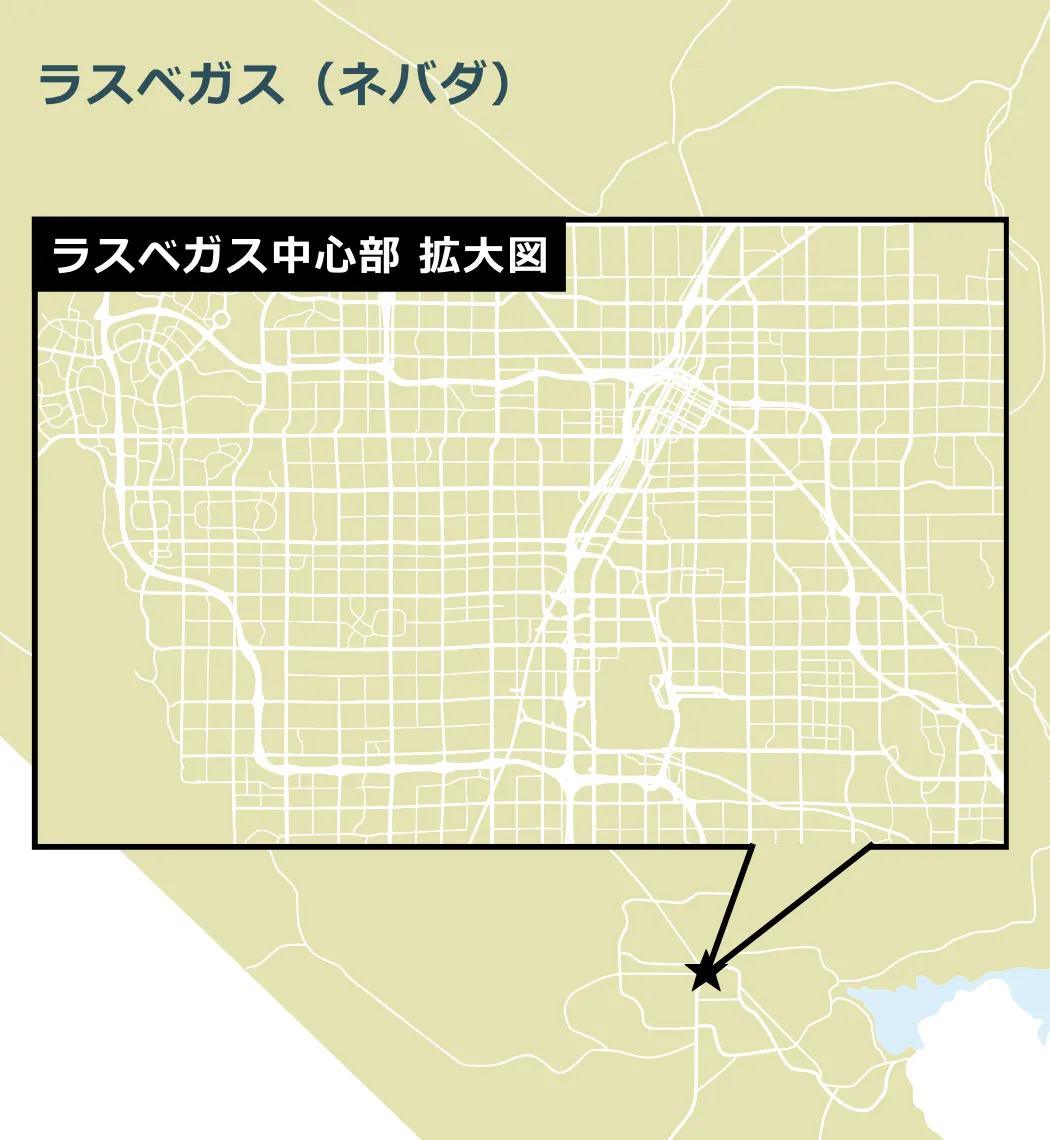ラスベガスのマップ
