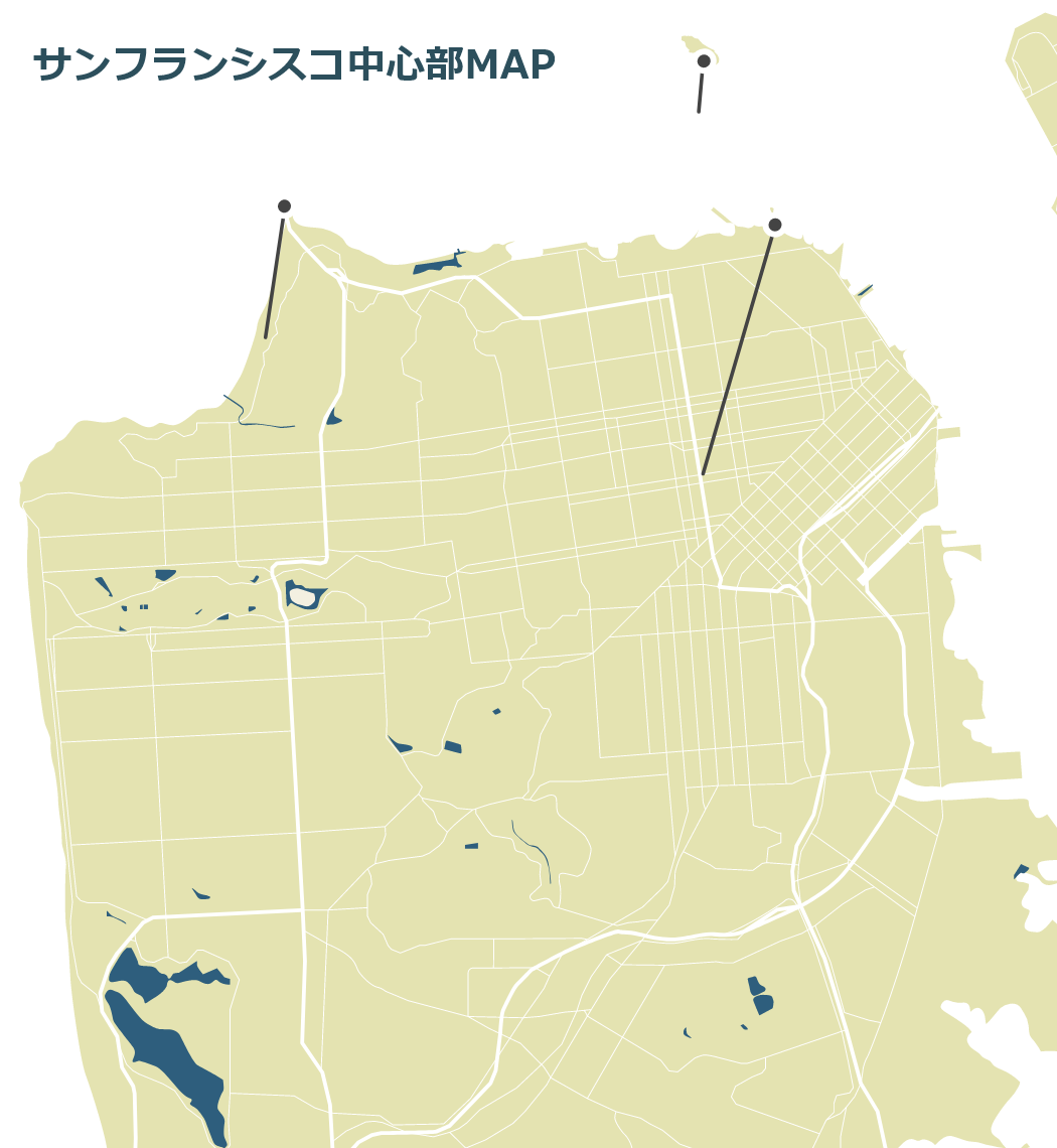 サンフランシスコのマップ