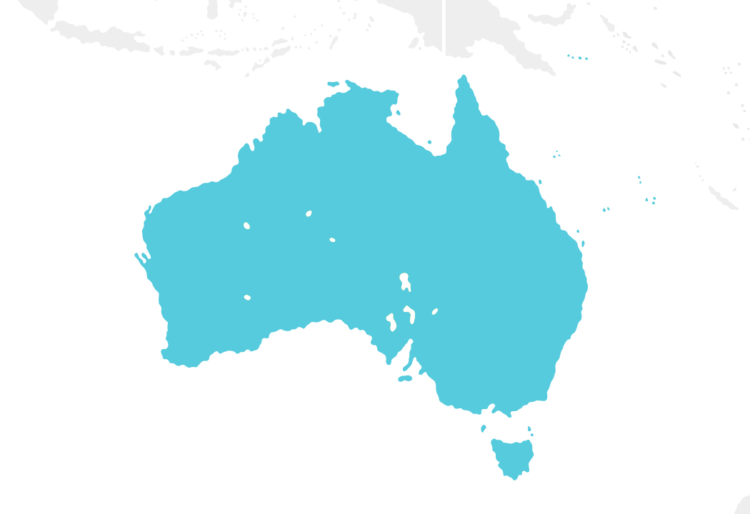 オーストラリアのマップ