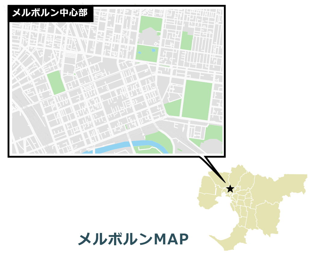 メルボルンのマップ