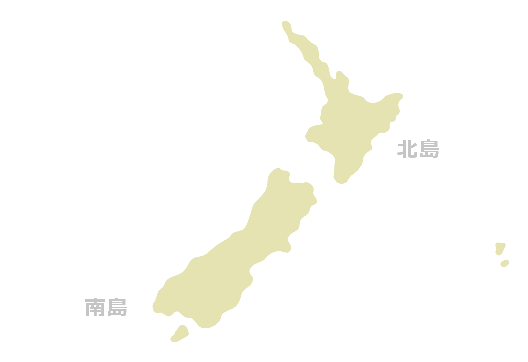 ニュージーランドのマップ
