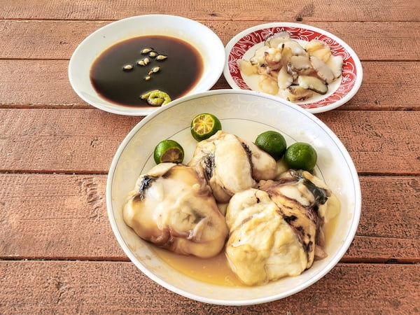 シャコ貝の刺身