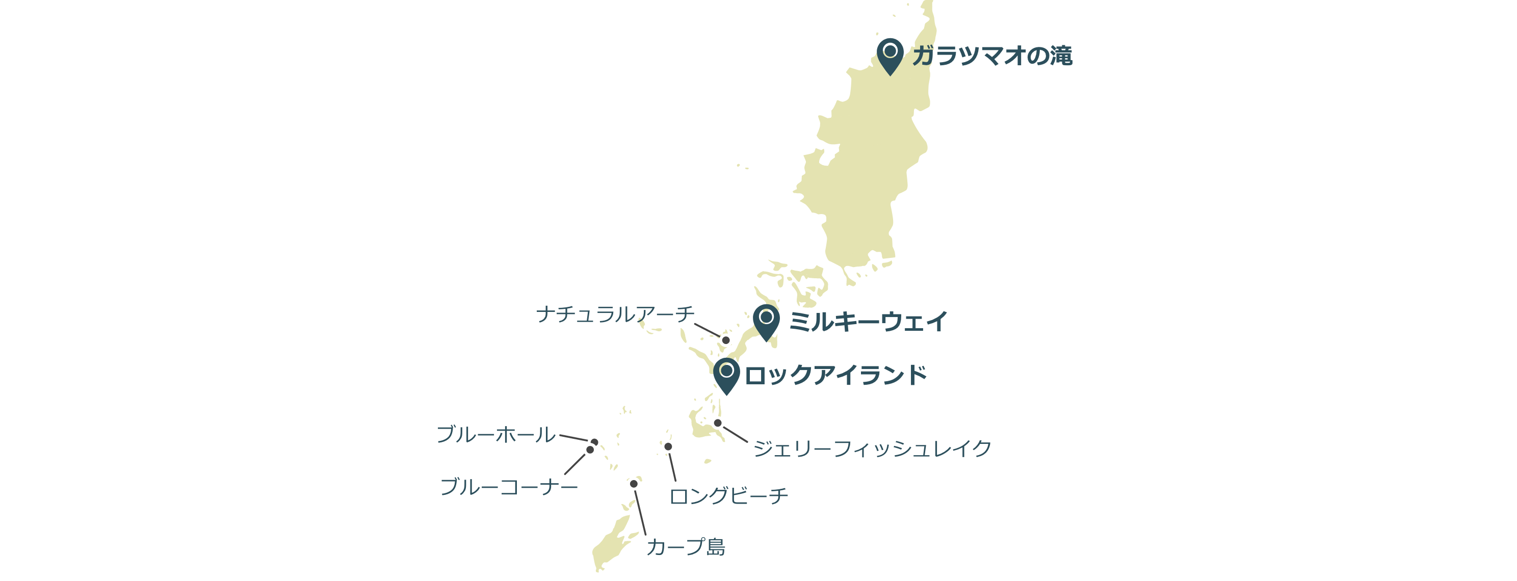 パラオのマップ