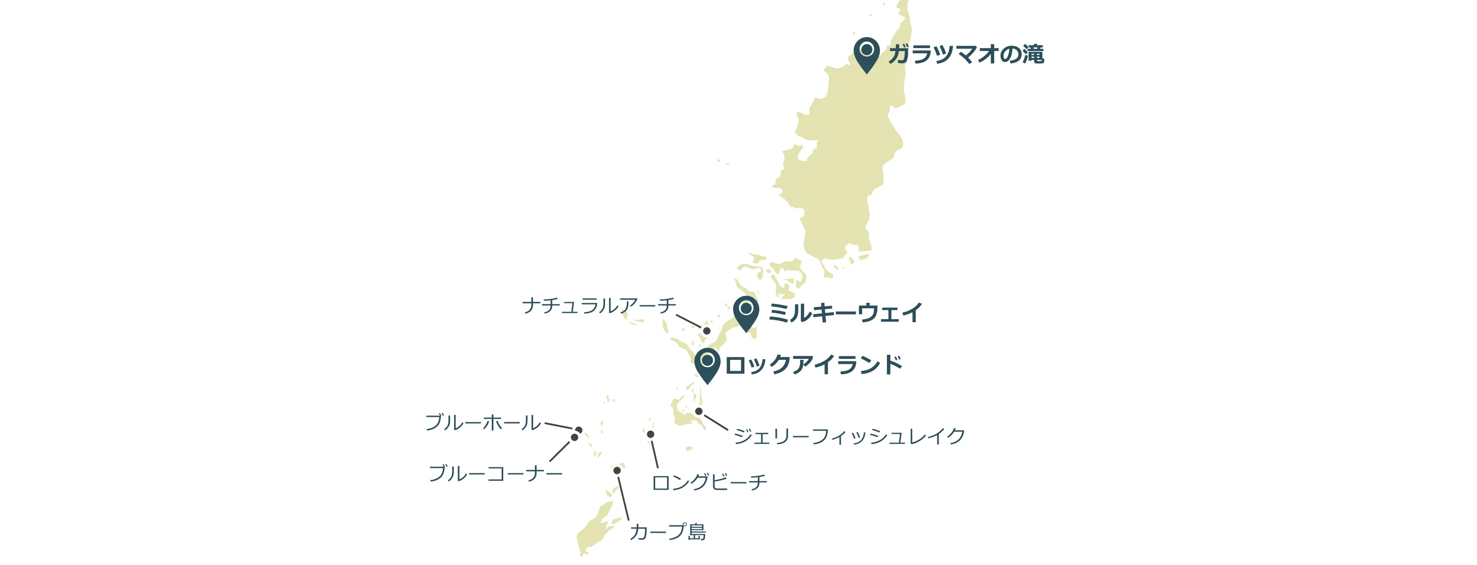 パラオのマップ