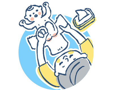 アイコン：トイレ・ベビールームを<br>見つけておこう