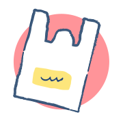 アイコン：ビニール袋