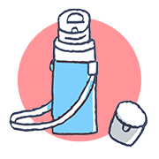 アイコン：魔法瓶タイプの水筒
