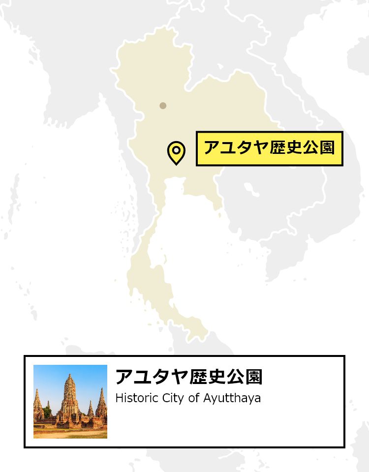 日本からアユタヤ歴史公園への行き方