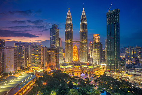 クアラルンプール市の街並みのイメージ写真