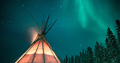 冬カナダ 神秘のオーロラに出会う旅 イエローナイフ5日間