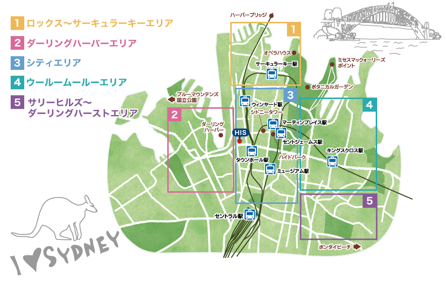 シドニー市内 地図