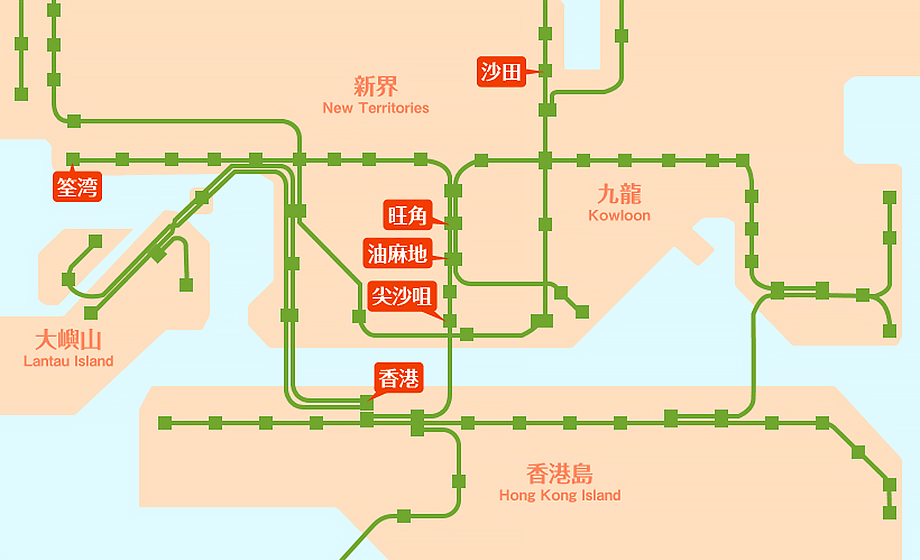香港　地図