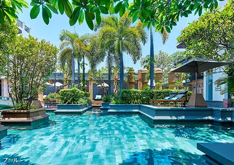 写真：ホテル「パークハイアット シェムリアップ」プール