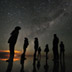 ウユニ塩湖で星空鑑賞